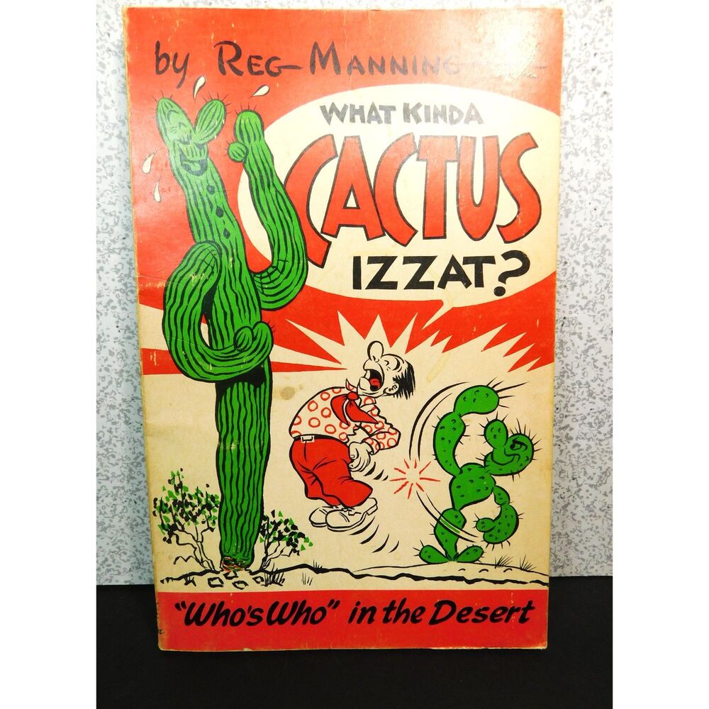Vintage Humor Artist Book What Kinda Cactus Reg Manning PB Cartoon